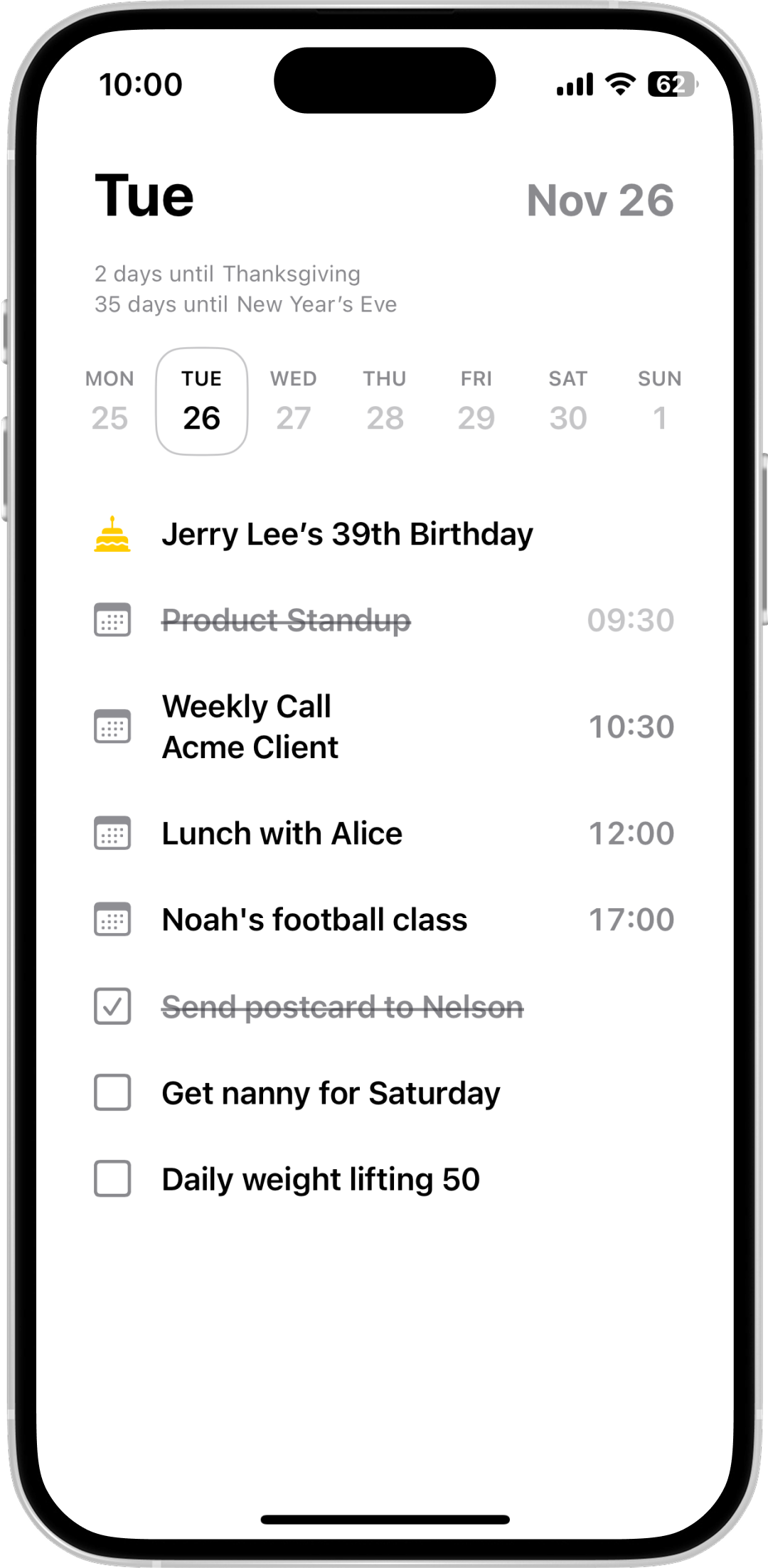 Today App Screenshot